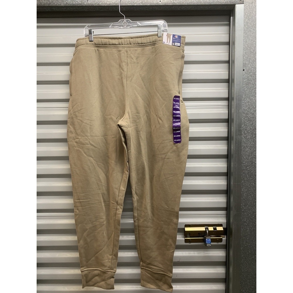 NWT Champion Mens Performance Sweatpants Authentic Athleticwear 2XL Beige
